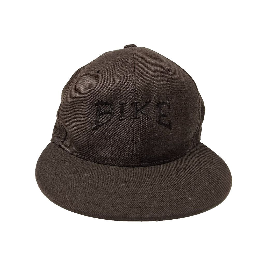 Lids Bike Brown Fitted Size 7 3/8 Baseball Alien Embroidered Wool Blend Hat